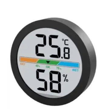Lowell JD 9041N  Termometro ambiente Justaminute con igrometro Nero , 158429