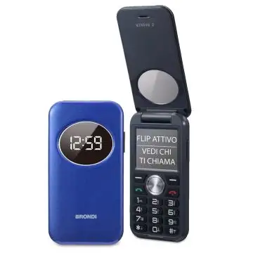 Brondi Window Flip 2 telefono cellulare Dual Sim | Blu , 160589