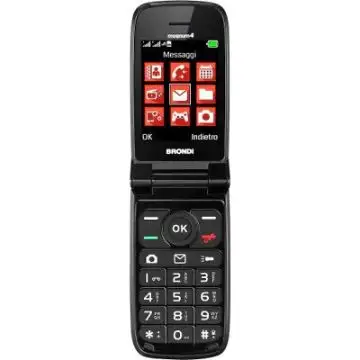 Brondi Magnum XXL Nero Telefono cellulare per anziani con tasti grandi , 161763