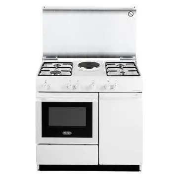 De Longhi Smart SEW8541 N EDM Cucina a Gas Libera installazione 86m 4 fuochi 7500W con 1 piastra elettrica e forno elettrico 42l Bianco , 158301