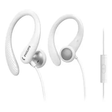 Philips TAA1105WT/00 cuffia e auricolare Cablato A clip, In-ear Sport Bianco , 134342