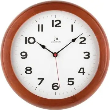 Lowell Justaminute 21034C orologio da parete e da tavolo Orologio al quarzo Rotondo Marrone, Bianco , 140807