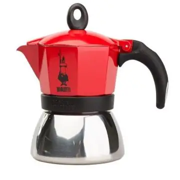 Bialetti Moka induction 0,24 L Rosso, Argento , 132825