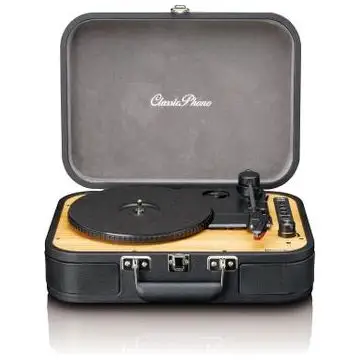 Lenco TT-116BK Giradischi Gpo Attache (Nero) A Valigetta Retro Con Usb Funzione Record , 160723