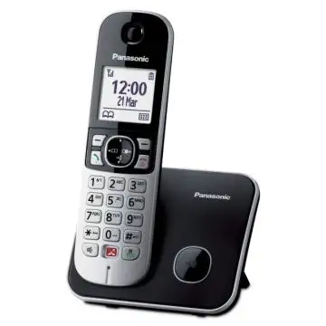 Panasonic KX-TG6851JTB telefono Telefono DECT Identificatore di chiamata Nero, Grigio , 135018