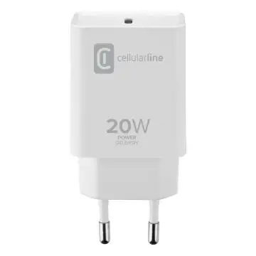 Cellularline USB-C Charger 20W - iPhone 8 or later Bianco , 133484