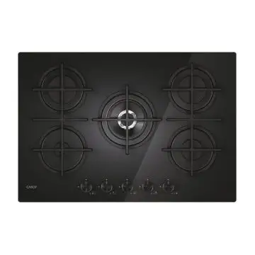 Candy CVG74WTB Piano Cottura Nero Da incasso 75 cm Gas 5 Fornello(i) , 158032