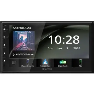 Kenwood Electronics DMX5023DABS Ricevitore multimediale per auto Nero Wi-Fi 22 W Bluetooth , 156364