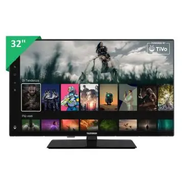 Telefunken TE32750B45I2DT TV 81,3 cm (32") WXGA Smart TV Nero 250 cd/m² , 158636