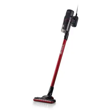 Ariete 2358 Scopa elettrica con filo, Potenza 600W, Capacità serbatoio 0,5L, Spazzola motorizzata, Tecnologia Ciclonica, Rosso , 160030
