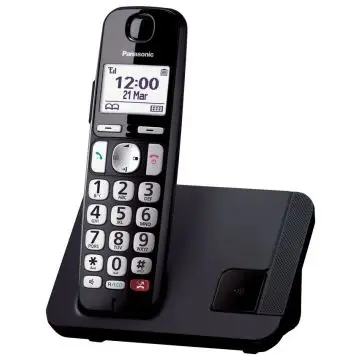 Panasonic KX-TGE250 Telefono DECT Identificatore di chiamata Nero , 137241