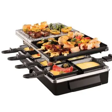 Russell Hobbs Multi Raclette 3 in 1 griglia per raclette 8 persona(e) 1400 W Nero , 138595