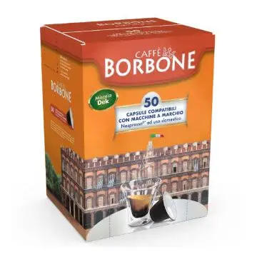 Caffè Borbone Capsule per Nespresso Miscela Dek 50 pz , 145753