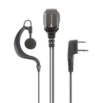 Midland MA21 L Pro Auricolare Cablato A clip Musica e Chiamate Nero , 140155