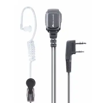 Midland MA 31LK Pro Auricolare Cablato In-ear Nero, Trasparente , 144483