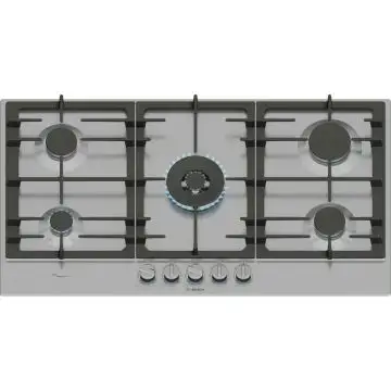 Bosch Serie 6 PCR9A5I90 , Piano cottura a gas, 90 cm, Acciaio inox , 160189