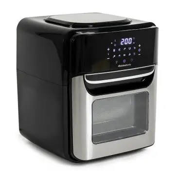 Melchioni 118340034 friggitrice Singolo 12 L Indipendente 1700 W Friggitrice ad aria calda Nero, Stainless steel , 147829