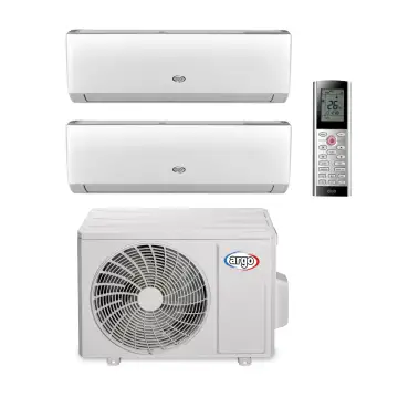 Argo Clima Condizonatore 2 unità interne 9000 + 12000 Btu/h con Wifi + unità esterna 21000 Btu/h con Wifi , 156123
