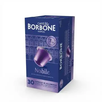 Caffé Borbone - Compatibile Nespresso Alluminio Nobile 30 Capsule , 160859