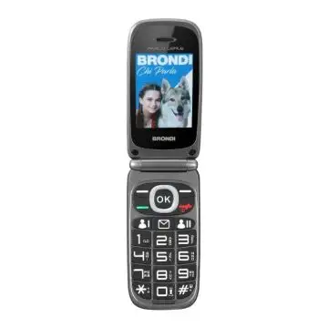 Brondi Amico Leale Cellulare con Tasti Grandi e Disp Esterno Pulsante SOS , 154651