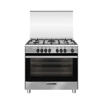 Glem Gas SA965MI6 Cucina a Gas Acciaio Inox 90X60 con Forno Ventilato , 157176