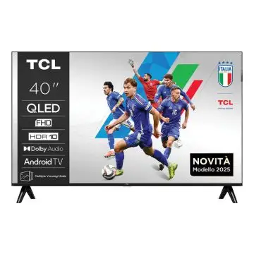 TCL S59K Serie Smart TV QLED FHD 40" 40S59K, Dolby Audio, HDR10, Android TV , 160077