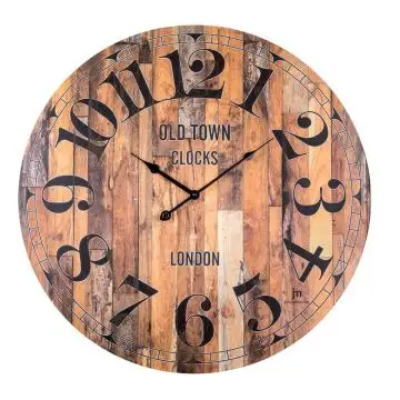 Lowell Justaminute 21499 orologio da parete e da tavolo Orologio al quarzo Rotondo Marrone, Legno , 146267