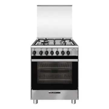 Glem Gas SA664MI6 cucina A Elettrico Nero, Acciaio inox , 157184