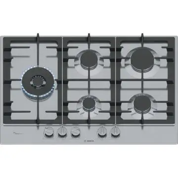 Bosch Serie 6 PCS7A5I90 Piano cottura a gas 75 cm 5 fuochi Acciaio Inox , 158357