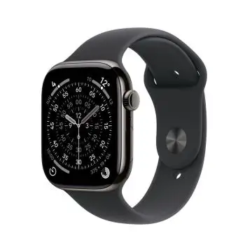 Apple Watch Series 11 GPS + Cellular 46mm Cassa Titanio Ardesia con Sport Band Nero - S/M , 161625