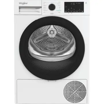 Whirlpool C WD R47M WBS IT, Capacità 7kg, classe C, colore White, Display digitale XL, porta nera, Slim | Profondità mobile: 46 cm, Wi-Fi , 161008