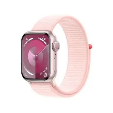 Apple Watch Series 9 GPS Cassa 41mm in Alluminio Rosa con Cinturino Sport Loop Rosa Confetto , 149748