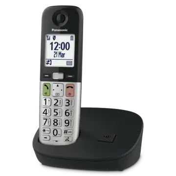 Panasonic KX-TGU410EXB Telefono Cordless Digitale Black , 154263