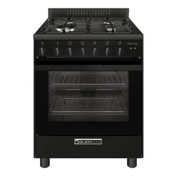 Glem Gas SA66TMBK cucina A Elettrico Nero , 157182