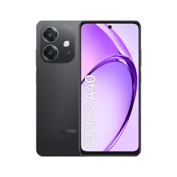 OPPO A40 Smartphone, Fotocamera AI 50MP, Selfie 5MP, Display 6.67” 90HZ LCD HD+, 5100mAh, RAM 4 Esp 8GB (+4GB Virtuali) +ROM 128GB, IP54, [Versione Italia], Sparkle Black , 157235