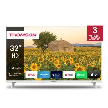 Thomson Smart Tv 32" Hd Frameless T2/c2s2 Android 11 Bianco , 152644