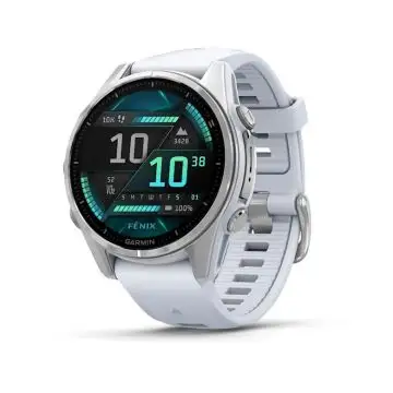 Garmin Fenix 8 3,3 cm (1.3") AMOLED 43 mm Digitale 416 x 416 Pixel Touch screen Argento Wi-Fi GPS (satellitare) , 156075