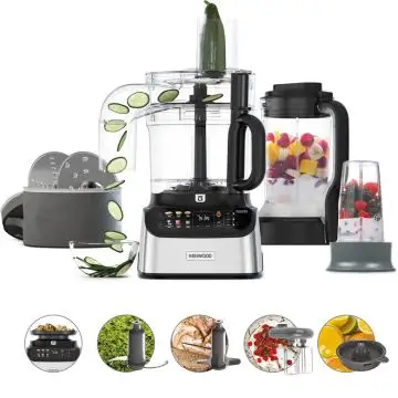 Kenwood Robot Multifunzione MultiPro OneTouch FDM73.850SS Capacità 3 L Potenza 1000 W Colore Nero, Acciaio , 155738