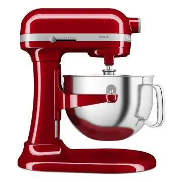 KitchenAid 5KSM60SPXEER Sbattitore con base 375 W Grigio, Rosso, Acciaio inox , 147445