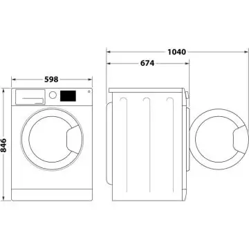 Whirlpool Asciugatrice a libera installazione - C WD 96M GBS IT , 161005