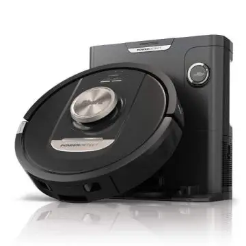 Shark RV2820VEEU PowerDetect 0,23 L Aspirapolvere Robot Senza sacchetto Nero, Argento , 158212