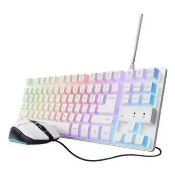 Trust 25795 tastiera Mouse incluso Gaming USB QWERTY Italiano Bianco , 161286