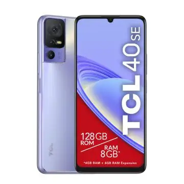 TCL 40 SE 17,1 cm (6.75") Doppia SIM Android 13 4G USB tipo-C 4 GB 128 GB 5010 mAh Viola , 147417