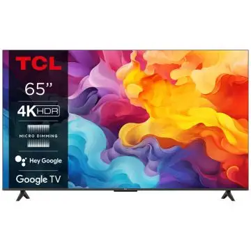 TCL 65P655 Televisione Smart TV 65 Pollici Led 4K Ultra Hd Serie P65 Dolby Audio Google TV , 155915