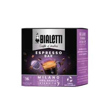 Bialetti Milano Capsule caffè Tostatura leggera 16 pz , 90030