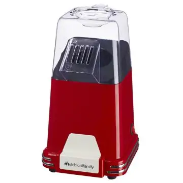 Melchioni 118370001 macchina per popcorn Rosso, Trasparente 0,057 L 1100 W , 149347