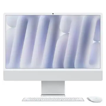 Apple iMac 24"Retina Display 4,5K, Chip M4 con CPU 10‑core, GPU 10‑core, 16GB, 256GB SSD, Argento , 156507