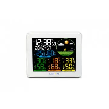 Explore Scientific WSH4005C Bianco Batteria con Display Nero , 140266