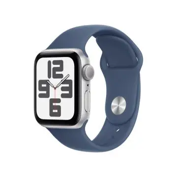 Apple Watch SE GPS 40mm Cassa in Alluminio Color Argento con Denim Sport Band - M/L , 155569