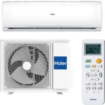 Haier H1U09TABOUT Condizionatore Fisso Unità Interna e Esterna Bianca , 152504